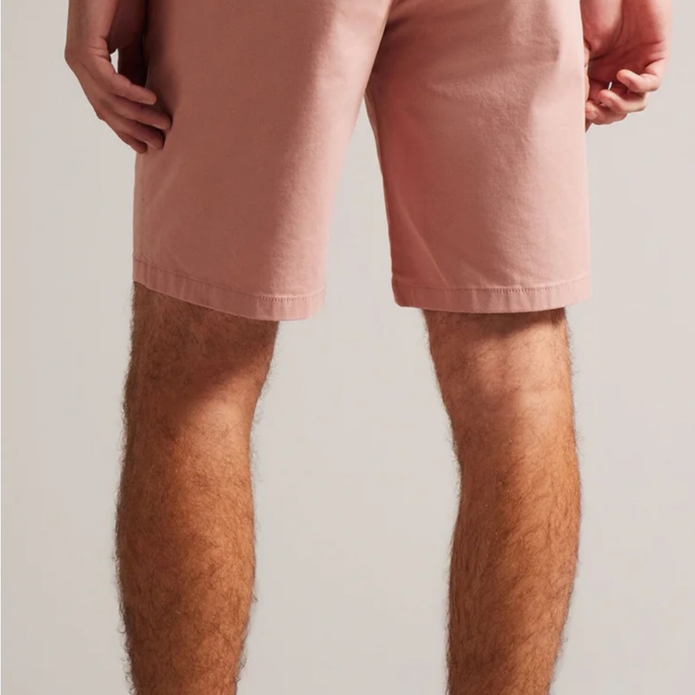 Ted Baker Light Pink Flat Front Shorts - Picture 3 of 8